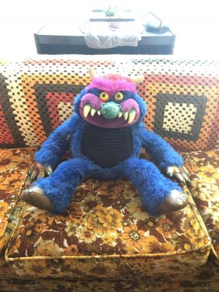 My Pet Monster Stuffed Plush Toy 1986 By Amtoy No Handcuffs