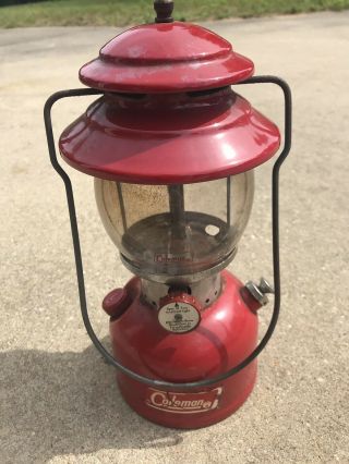 Vintage 7/72 Red Coleman 200a Lantern Camping Light