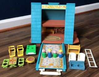 Vintage Fisher Price Little People A Frame House 990