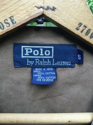 Rare Vintage Polo Ralph Lauren 70’s - 80’s USA Canvas Country Brown Vest RRL Small 2