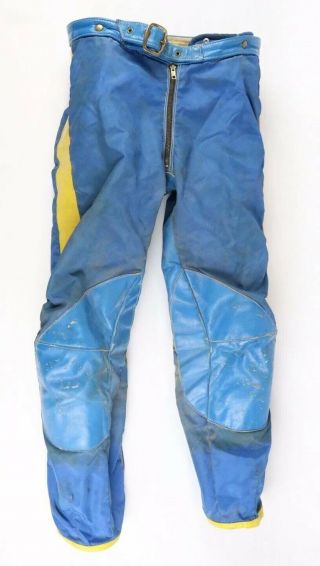 Rare Vintage Malcolm Smith Pants Motorcycle Racing Riding Motocross Fits 32x28