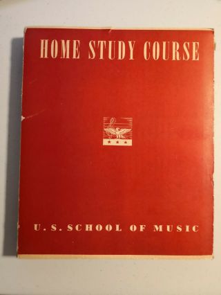 Vtg U.  S.  School Of Music York Home Study Course Piano Lessons 1 - 96 Full Set