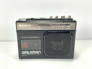 Vintage Sony Walkman Wm - F57 Fm/ Am Radio Stereo Cassette Player