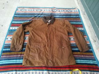 Vintage C.  C.  Filson Mens Jacket Size Xl Oil Tin Cloth Waxed