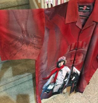 Extremely Rare Rolling Stones Polo Button Down Shirt XL 8