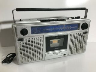 A Very Rare Vintage Early 1980s Sanyo M 9902 F Ghetto Blaster Boombox -