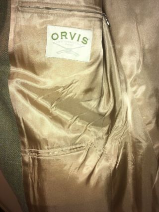 Vintage Orvis Men ' s Lovat Tweed Shooting Jacket 42 Long (sports jacket) 4