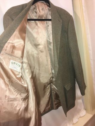 Vintage Orvis Men ' s Lovat Tweed Shooting Jacket 42 Long (sports jacket) 8