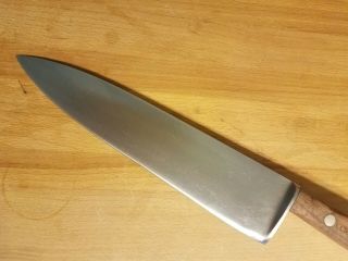 Vintage Dexter LL Bean Stainless Steel Chef ' s Knife Wood Handle Barely 2