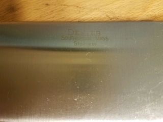 Vintage Dexter LL Bean Stainless Steel Chef ' s Knife Wood Handle Barely 3
