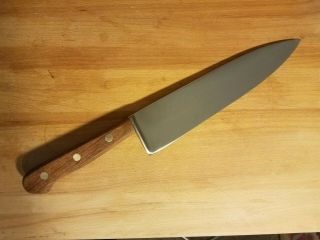 Vintage Dexter LL Bean Stainless Steel Chef ' s Knife Wood Handle Barely 5