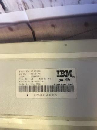 Vintage 1992 IBM Model M2 Wired Keyboard 1395300 WP1 M2 4