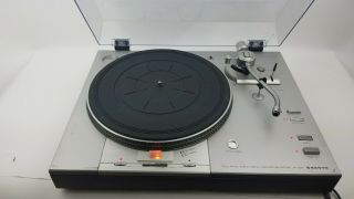 Vintage Sanyo Tp - 1030 Turntable Direct Drive Basically Functions