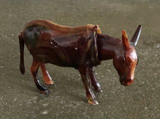Rare Breba Vintage Miniature Nodder Bobblehead Donkey Mule Made In Germany