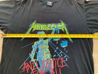 METALLICA AND JUSTICE FOR ALL Vintage t Shirt Size Large 1994 2