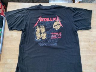 METALLICA AND JUSTICE FOR ALL Vintage t Shirt Size Large 1994 4