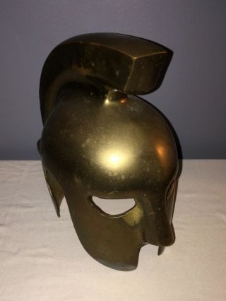 Decorative Vintage Brass Spartan Helmet