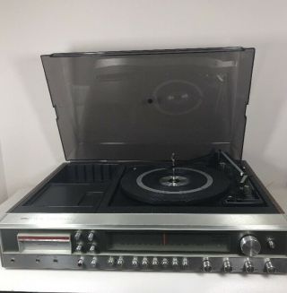 Sears Vintage Solid State Am/fm Stereo System 8 Track Turn Table 132.  91735801