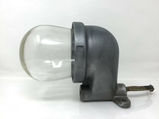 Vintage Crouse Hinds Cast Iron Inudstrial Light 660w 600v Wall Lamp