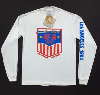 Vintage 1984 Nwt Levis / L / Los Angeles Olympics Usa Long Sleeve Graphic Tee