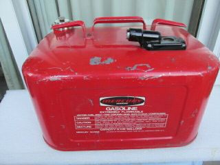 Vintage Mercury 6 - Gallon Metal Outboard Motor Gas Fuel Tank
