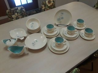 27pc Mcm Vintage Ts&t Taylor Smith Taylor Boutonniere Chateau Buffet Snack Set