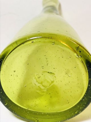 Vintage Blenko Genie Bottle Green 920 - S Designed By Wayne Husted 1959 6