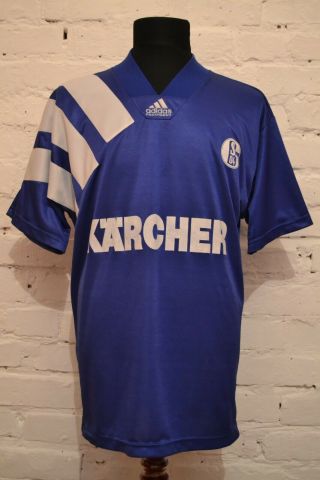 Vintage Schalke 04 Home Football Shirt 1994/1996 Soccer Jersey Trikot Mens L