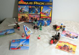 Rare Complete Vintage Lego Bonus Pack 1967 W Box,  Inst Town Pirates Space Knights