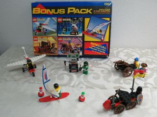 RARE Complete Vintage Lego Bonus Pack 1967 w Box,  inst Town Pirates Space Knights 2
