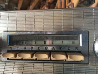 Vintage Studebaker Car Stereo With Faceplate And Mounting Bracket Model Ac 3216