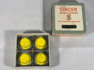 Vintage Singer Automatic Zigzagger Stitch Pattern 161008 Yellow Cams 4