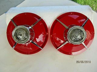 Vintage 1963 1963 1/2 Ford Galaxie 500xl Tail Light Lenses Taillights Oem Fomoco
