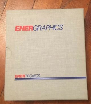 Vtg 1985 Energraphics Enertronics 1.  3 Graphics Computer Software Rare