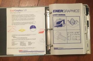 Vtg 1985 ENERGRAPHICS ENERTRONICS 1.  3 Graphics Computer Software Rare 2