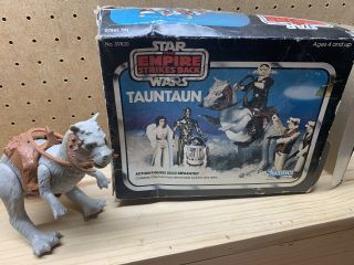Vintage Star Wars Kenner 1979 Tauntaun With Reins,  Saddle,  Box -