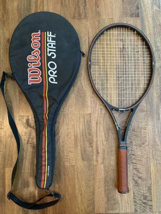 Vintage Wilson Pro Staff Largehead Graphite Kevlar Tennis Racquet 4 3/8 L3