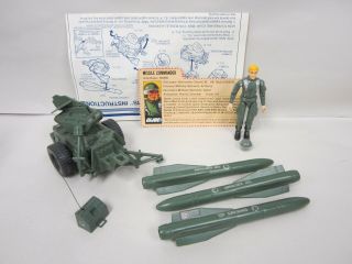 Vintage 1982 G.  I.  Joe Cobra Hasbro Mms Mobile Missile System,  Hawk Straight Arm