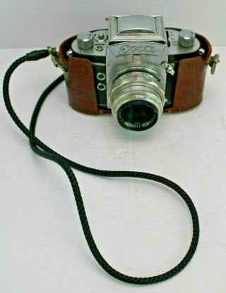 Vintage Ihagee Dresden Exa Camera With Ludwig Meritar Lens
