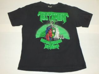 Vintage 1989 Testament Greenhouse Effect Concert Tour T - Shirt Xl Metal Thrash Ex