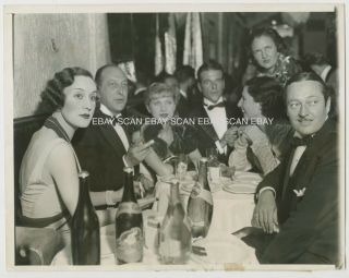 Lilyan Tashman Edmund Lowe Night Club El Patio Vintage Candid Photo 1932