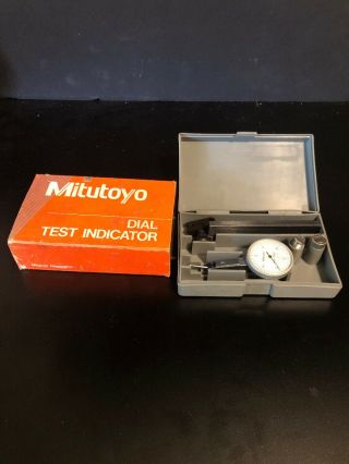 Vintage Mitutoyo 513 - 902 Dial Test Indicator Set.  0005 " Made In Japan