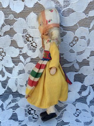 Vintage Early 1940s/50s Erna Meyer Ermey Stockinet Cloth Dollhouse Doll Swedish 6