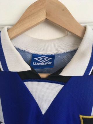 Vintage Manchester United Football Away Shirt Sharp Umbro 1994 - 1996 Season RARE 3