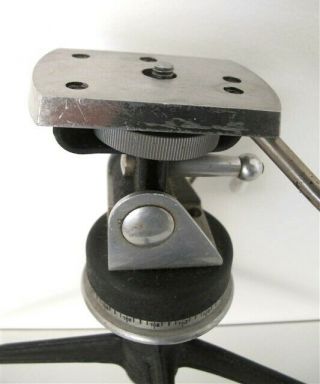 LEITZ Leica ca1950 ' s Vintage Table Tripod Pan & Tilt Head vgc 2