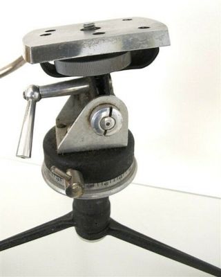 LEITZ Leica ca1950 ' s Vintage Table Tripod Pan & Tilt Head vgc 3