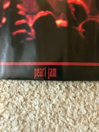 Vintage 1993 Pearl Jam Poster Ten LARGE 60x23 5
