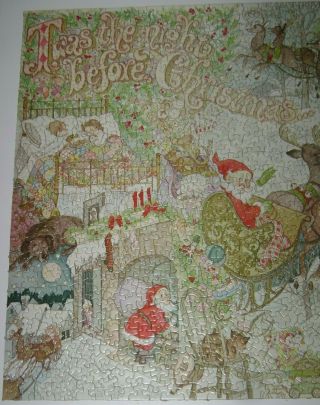 Vintage Springbok 1000 Piece Puzzle THE NIGHT BEFORE CHRISTMAS Complete 5
