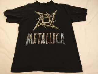 Metallica Vintage 1990s Concert Tour T - Shirt Load Ninja Star - Large - Giant