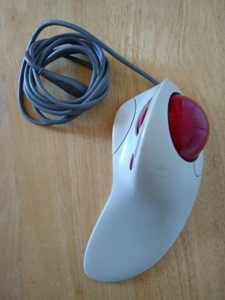 Vintage Logitech Trackman Marble Fx T - Cj12 Ps/2 Mouse Fully